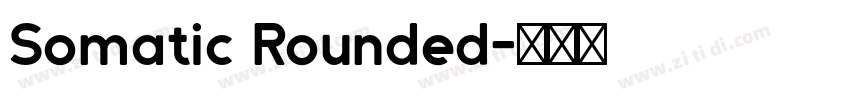 Somatic Rounded字体转换